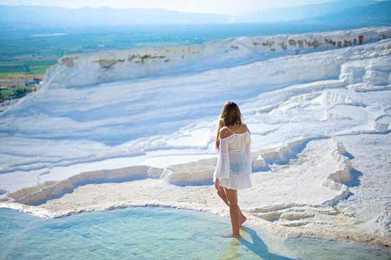 Discover Pamukkale, a world-renowned tourism symbol that has been listed as a world heritage site by UNESCO.