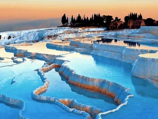 Pamukkale, which has a unique beauty and hosts the Cleapatra Pool and the Ancient City of Hierapolis, is at Kings World Travel with an affordable price